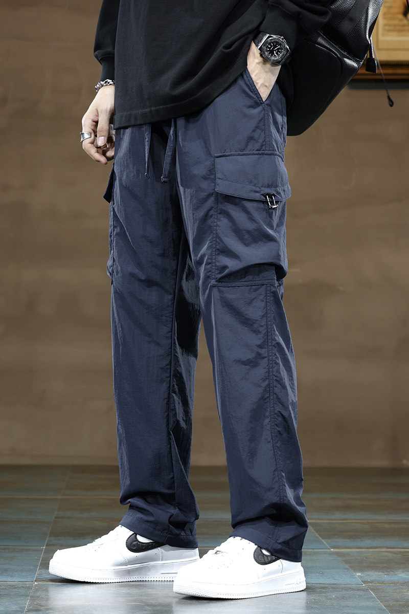 山系机能户外速干冰丝伞兵冲锋裤男秋季宽松休闲长裤子Z2353-P50,男装休闲裤,星座509
