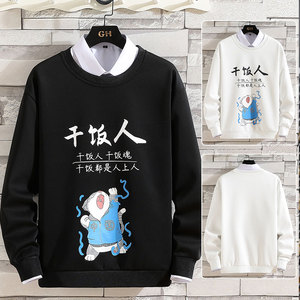 长袖t恤男士打底衫春季薄款潮流ins春款圆领无帽卫衣服YK3806-P30图片
