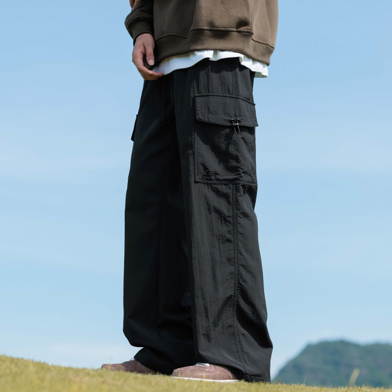 机能冲锋裤男秋季新款户外登山裤子直筒工装裤阔腿长裤Z2353-P50,男装工装外套,星座509