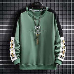 2021春季新款圆领卫衣男士韩版潮流宽松百搭外套上衣服TY553-P40图片