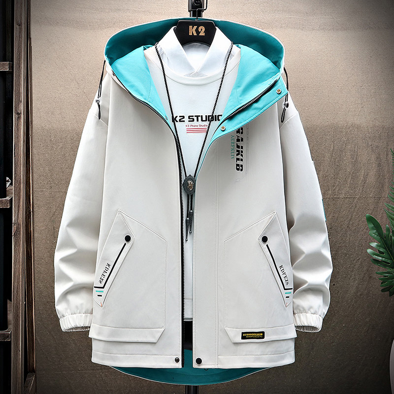 男士外套春新款韩版机能薄款工装夹克潮流情侣ins上衣服DS215-P65,男装夹克,星座509
