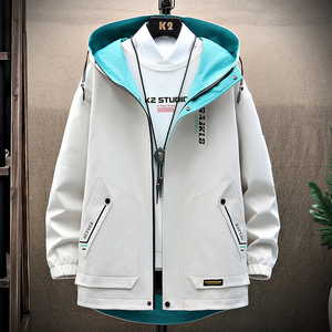 男士外套春新款韩版机能薄款工装夹克潮流情侣ins上衣服DS215-P65图片
