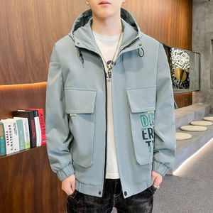 外套男2021春季百搭休闲工装夹克男士韩版潮流宽松上衣TY2112-P65图片