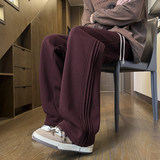 2026春季运动卫裤男百搭针织直筒休闲裤三条杠条纹长裤Z9860-P45，男装休闲裤，星座509