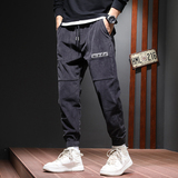 秋冬灯芯绒束脚裤子男士哈伦裤复古宽松条绒秋款休闲九分D829-P45，男装休闲裤，星座509