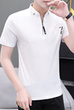 韩版男装短袖T恤夏季新款潮流衬衫领POLO衫百搭修身衣服ST007，男装Polo衫，星座509
