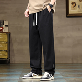 直筒工装阔腿裤男2025新款男生简约百搭休闲裤子男夏季Z2328-P50，男装工装外套，星座509