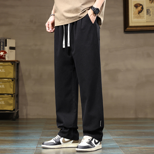 直筒工装阔腿裤男2026新款男生简约百搭休闲裤子男秋季Z2328-P50图片