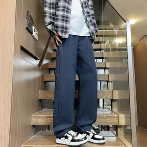 美式工装裤男2025秋季新款宽松直筒长裤子户外休闲冲锋裤M565-P40图片