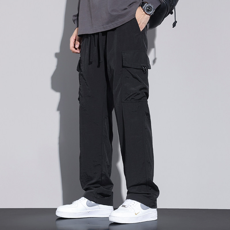 工装裤男宽松直筒登山裤秋季美式伞兵机能休闲冲锋长裤Z2353-P50图片