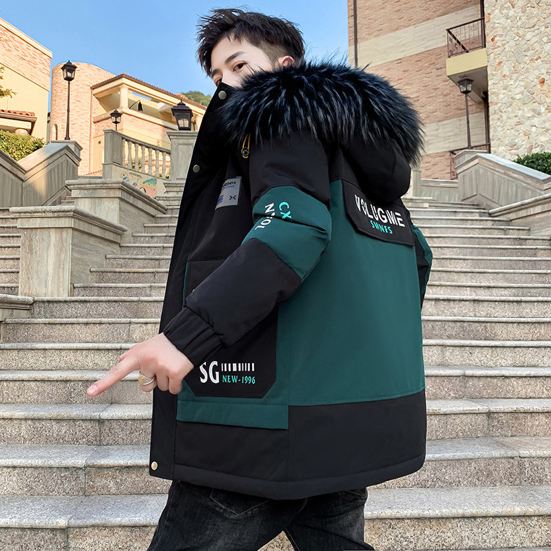 棉衣男冬季韩版潮流工装羽绒棉服男冬装加厚棉袄DS6001-P110图片