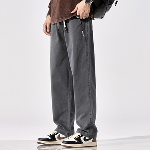 美式纯棉休闲裤男士秋冬季宽松直筒裤工装裤子Z2301-P50/加绒P60图片