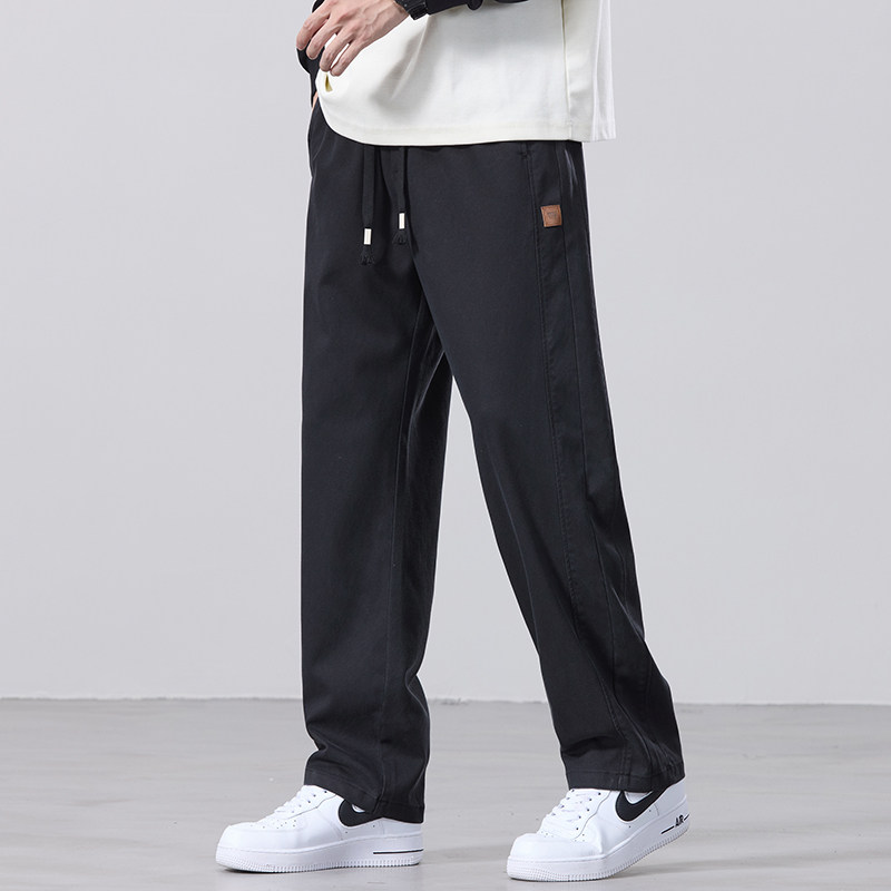 直筒休闲裤男士秋季薄款2024新款男裤宽松阔腿潮流裤子Z2346-P45图片