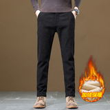 雪尼尔加厚休闲裤直筒商务呢子裤男士磨毛裤子Z2357-P40/加绒P50，男装卫衣，星座509