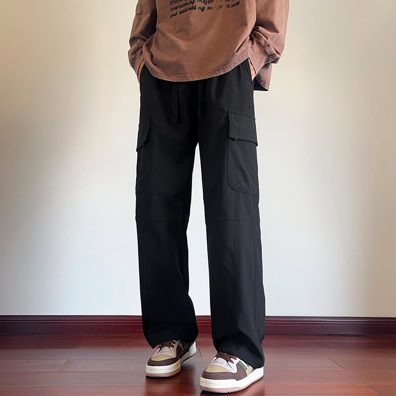 工装裤男士春季新款美式宽松休闲长裤子男生运动冲锋裤Z9810-P50图片