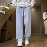 秋季牛仔裤男新款宽松直筒男生阔腿裤男款秋冬款男士裤子Z336-P35，男装牛仔裤，星座509