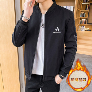 外套男士2021新款休闲夹克韩版秋季潮牌棒球服H0918-P35/加绒P45图片