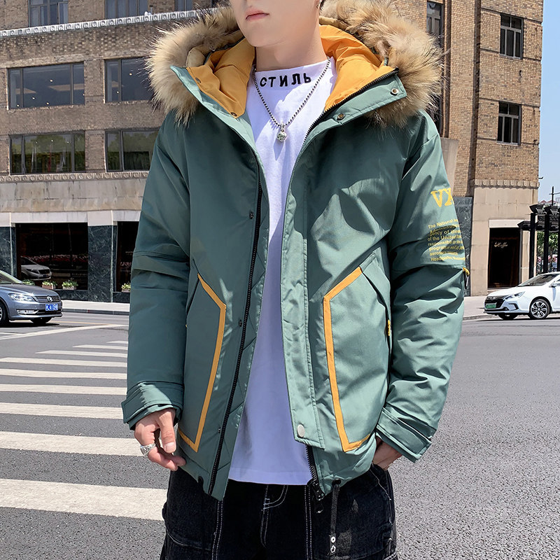 冬季棉衣男加绒加厚派克棉服韩版潮流痞帅羽绒棉袄外套V234-P120图片