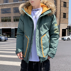 冬季棉衣男加绒加厚派克棉服韩版潮流痞帅羽绒棉袄外套V234-P120图片