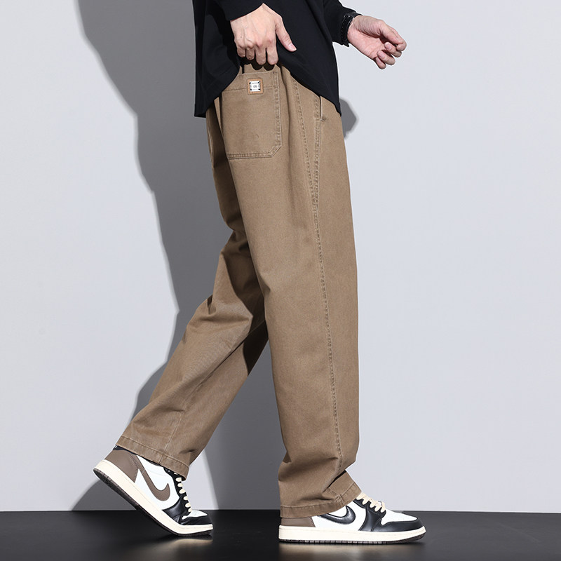 男士美式工装休闲裤新款秋冬青少年宽松直筒西裤长裤子Z2301-P50,男装休闲裤,星座509