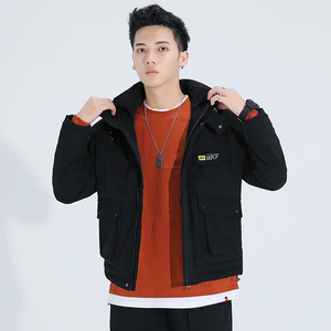 新款工装棉衣男冬季韩版棉袄港风帅气ins潮牌外套棉服M98-P75图片