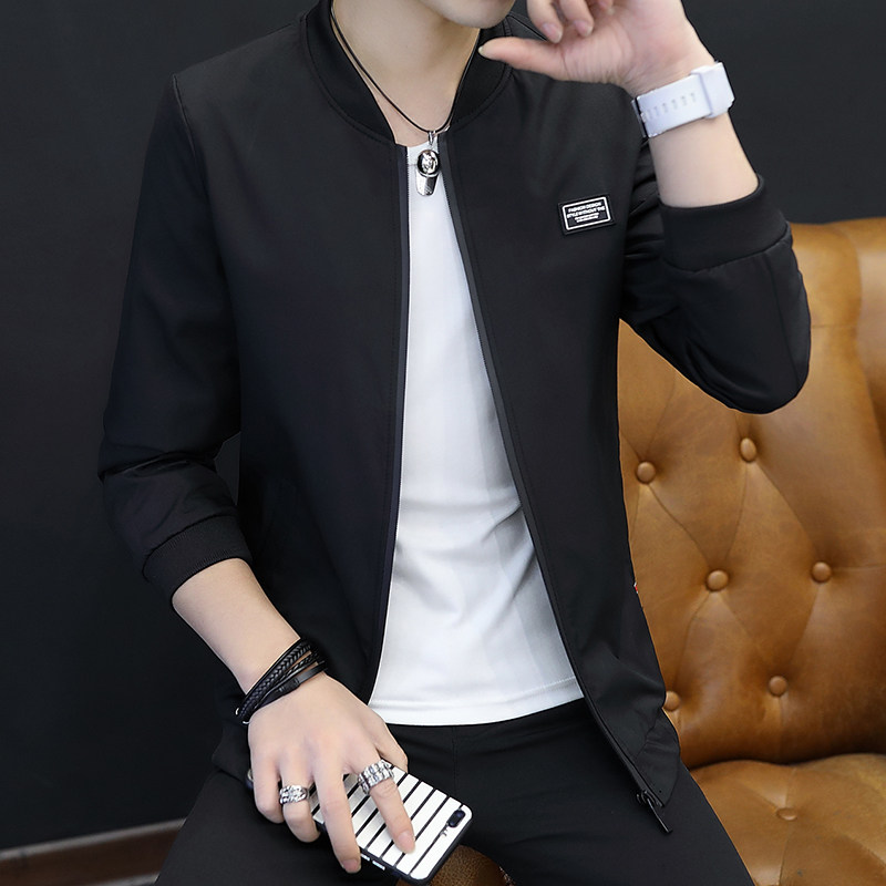 2021新款男士秋季韩版夹克外套男装秋天潮青年外衣棒球服J02,男装夹克,星座509