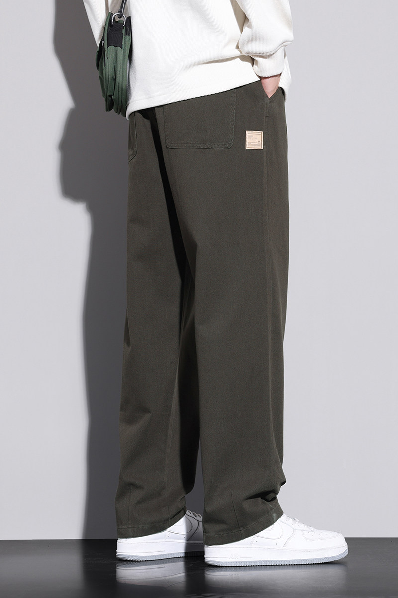 日系工装裤子男秋冬纯棉美式潮牌vibe直筒宽松休闲长裤Z2328-P50,男装休闲裤,星座509