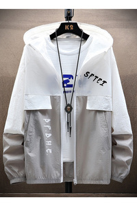 防晒衣男士夏季透气新款衣服超薄款冰丝百搭夹克外套男HS2188-P25,搭配衣服外浅内深图片