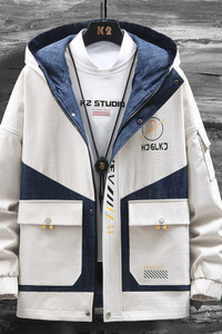 外套男秋季衣服韩版潮流男新款潮工装夹克秋装上衣DS002