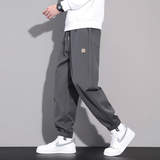 休闲裤男秋季百搭宽松束脚长裤2025新款松紧腰哈伦裤子N6802-P45，男装休闲裤，星座509