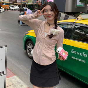原纱小蛮腰冰感连帽防晒衣女防紫外线透气防晒服UPF50+户外皮肤衣