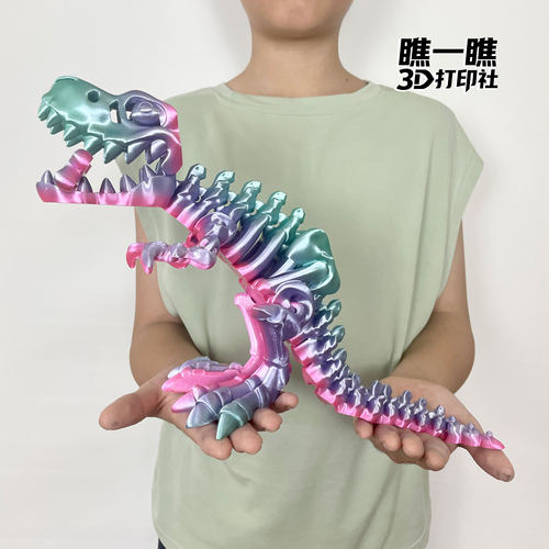3D打印恐龙侏罗纪咬手指儿童玩具