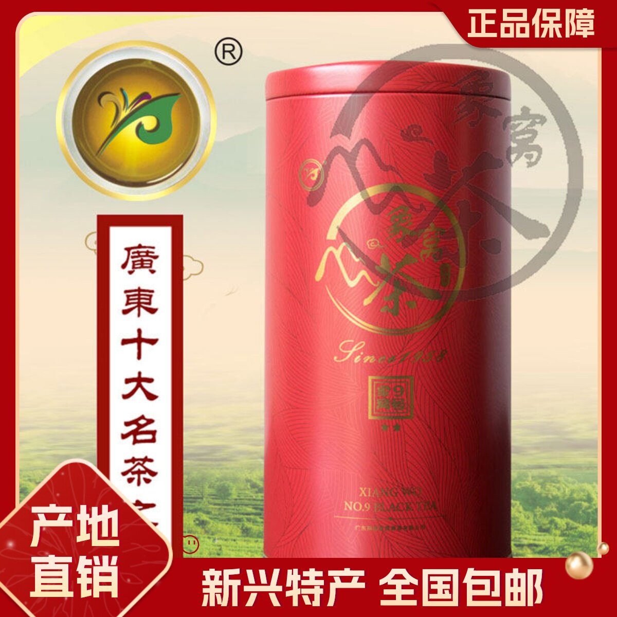 象窝茶2025年秋茶9号二星罐装红茶 茶叶有机茶高山茶广东十大名茶