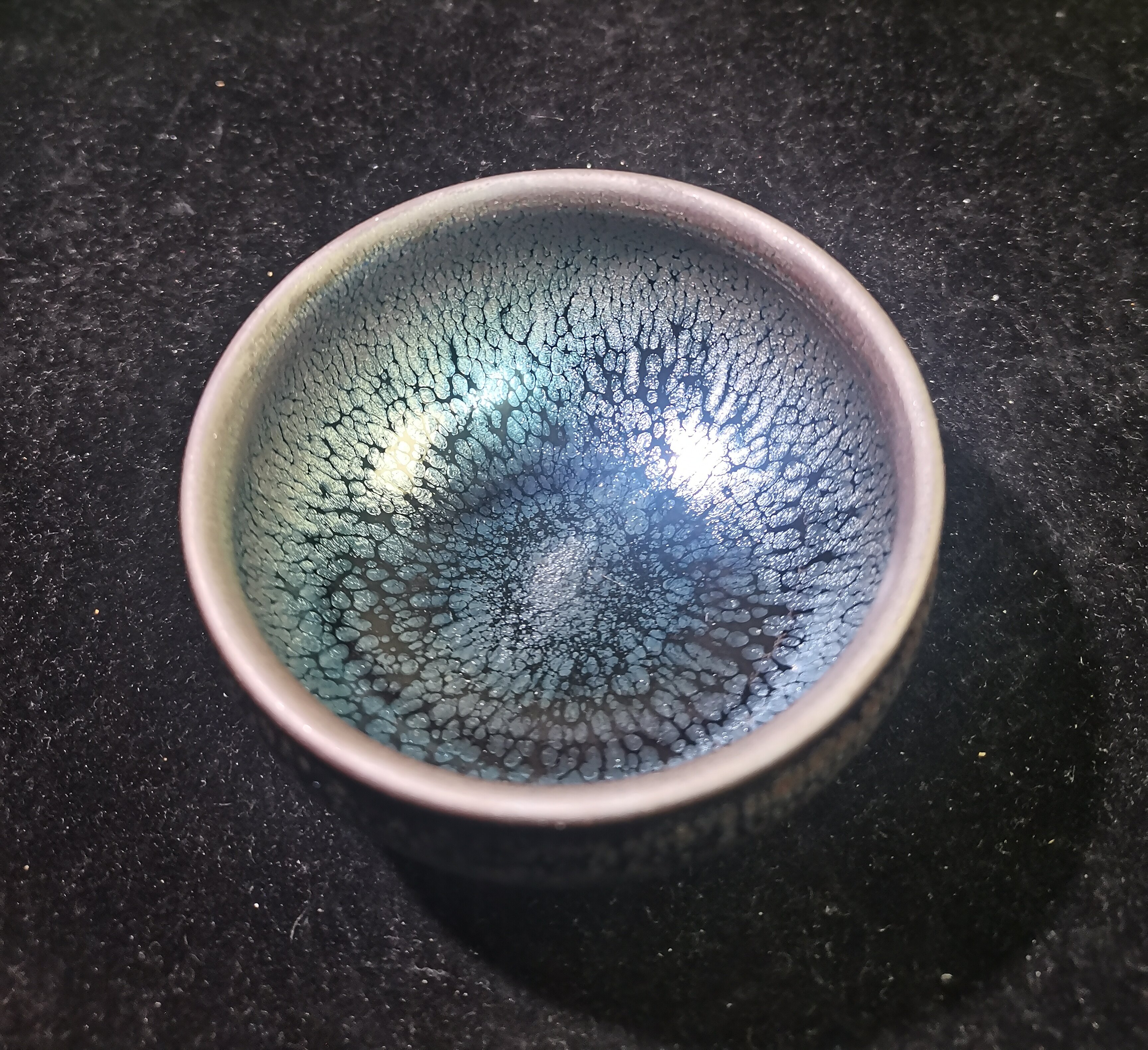 魏敏敏油滴香炉阁器型主人杯(带礼盒证书)(微瑕)