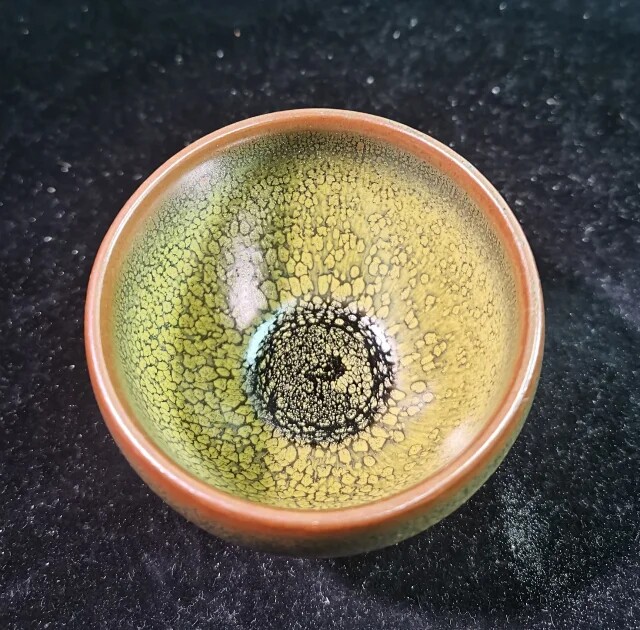 张国平绿鹧鸪敛口器型主人杯