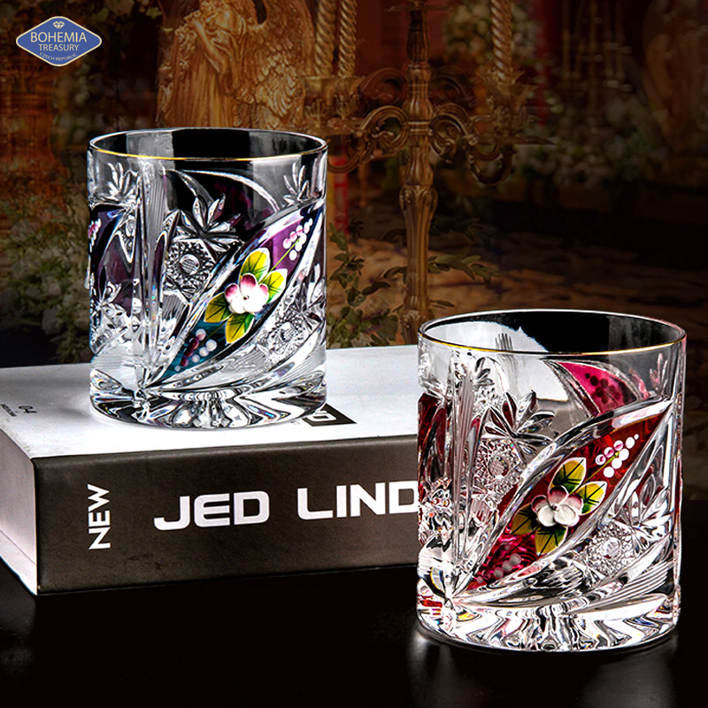 捷克进口水晶玻璃创意威士忌酒杯