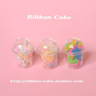 日本单可爱钥匙扣包包挂件摆件娃娃道具食玩金平糖星星糖软糖盒子