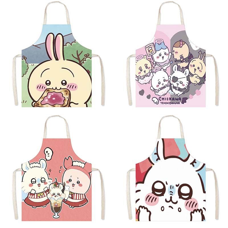 Chiikawa围裙吉伊卡哇乌萨奇小八亲子厨房成人无袖防油污挂脖围腰,家庭/个人清洁工具,围裙,淘宝优惠券,粉丝福利购,淘宝优惠卷