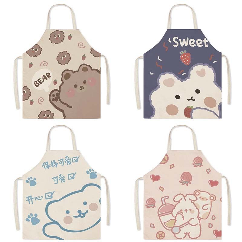 儿童布艺无袖围裙罩衣围腰卡通可爱厨房家务时尚过膝清洁防污,家庭/个人清洁工具,围裙,淘宝优惠券,粉丝福利购,淘宝优惠卷