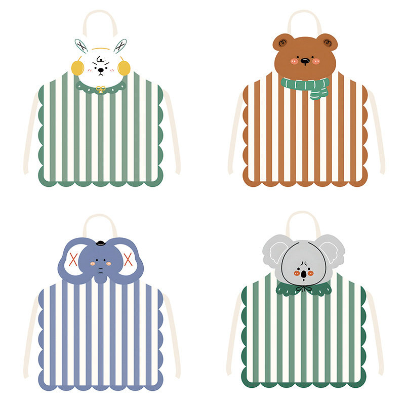 卡通小熊小象布艺异形围裙可爱烘焙厨房家居创意挂脖围腰防污罩衣,家庭/个人清洁工具,围裙,淘宝优惠券,粉丝福利购,淘宝优惠卷