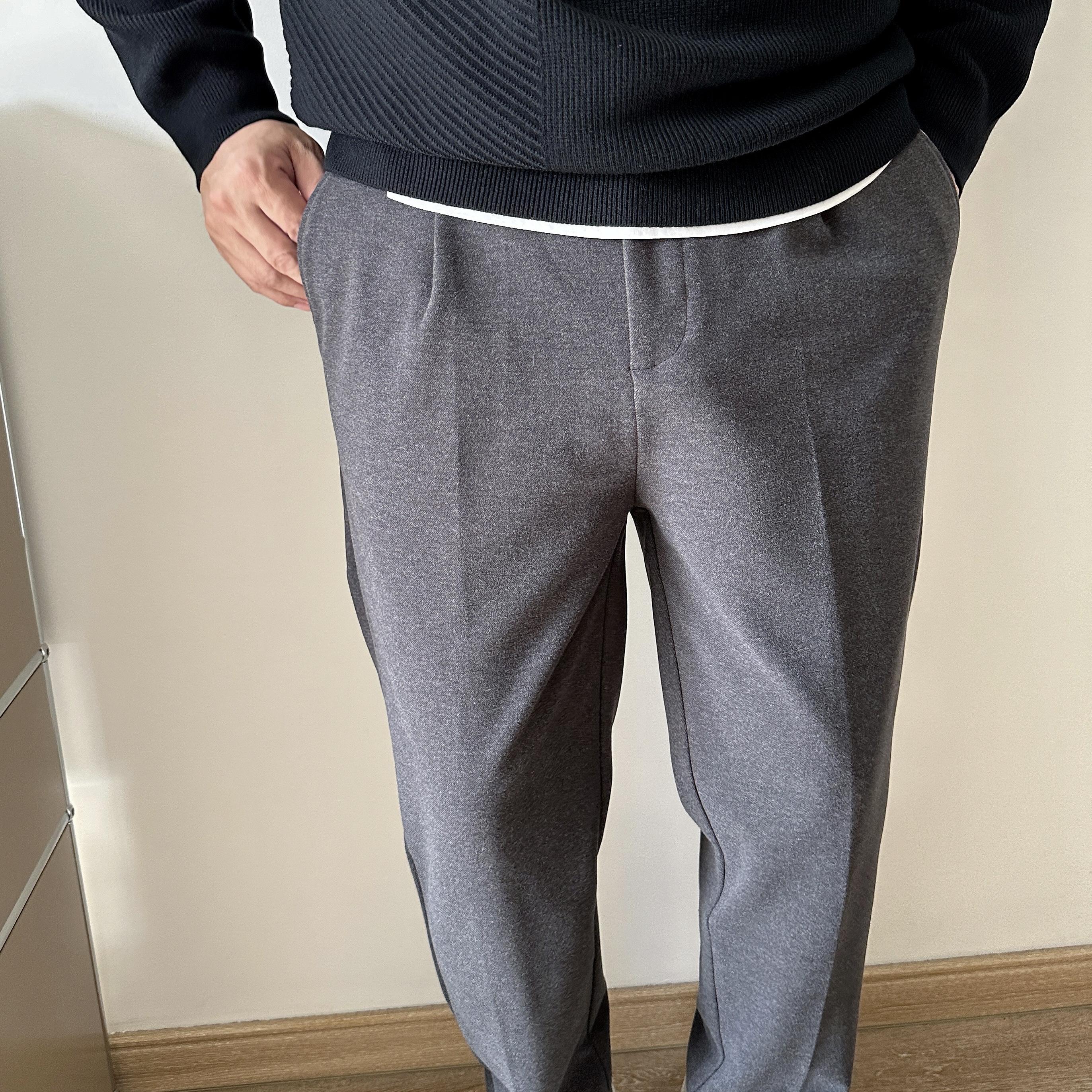 加肥加大DAEVU冬季磨毛休闲裤