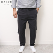 休闲长裤 男士 垂感明线大号潮胖子小脚加肥加大码 DAEVU春秋新款