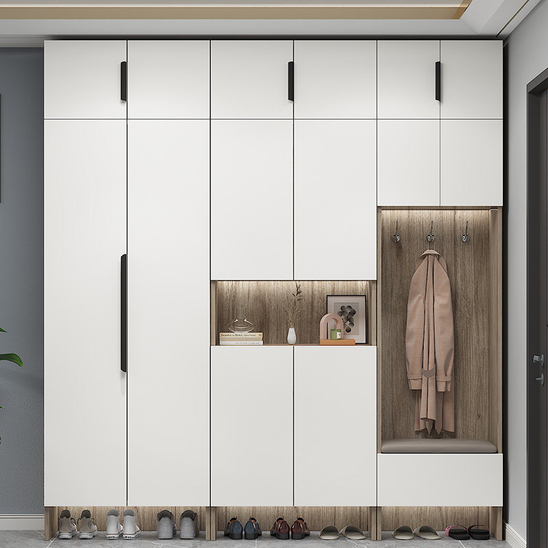 鞋柜家用现代简约门口加高进门鞋柜超大容量一体靠墙收纳柜玄关柜,住宅家具,鞋柜,淘宝优惠券,粉丝福利购,淘宝优惠卷