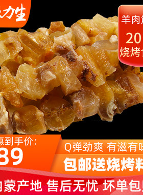 内蒙古新鲜羊肉筋串20串装锡盟羊肉串烧烤串食材草饲冷冻生鲜食品