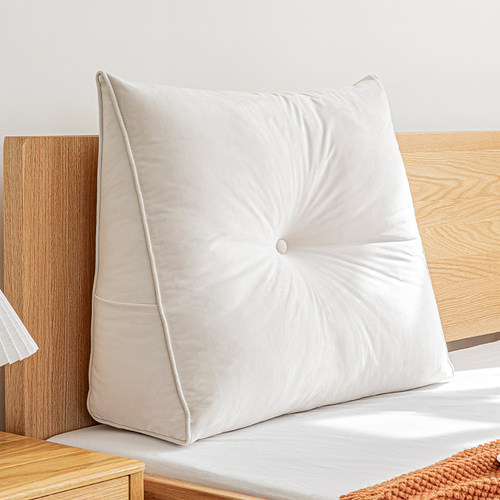 单人床头三角靠垫可拆洗