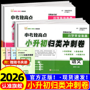 2026名师面对面小考致高点小升初归类冲刺卷语文数学英语科学人教版模拟测试卷全套小学六年级下册毕业冲刺归类复习期末专项