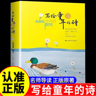 写给童年的诗金波著三年级必读课外书 诗意童年柔软的阳儿童诗选高洪波任溶溶小学生课外书非注音版江苏凤凰少年儿童出版社