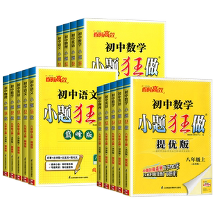 2026春新版小题狂做【初中同步提优/巅峰版上下册】恩波教育七八九年级中考语文数学英语物理化学同步练习册江苏初一二三必刷题