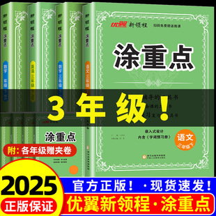 三年级上册 2025新领程涂重点语文人教版数学英语教材解读基础知识字词句基础训练复习资料书知识大全小学语文教材解析全解全练