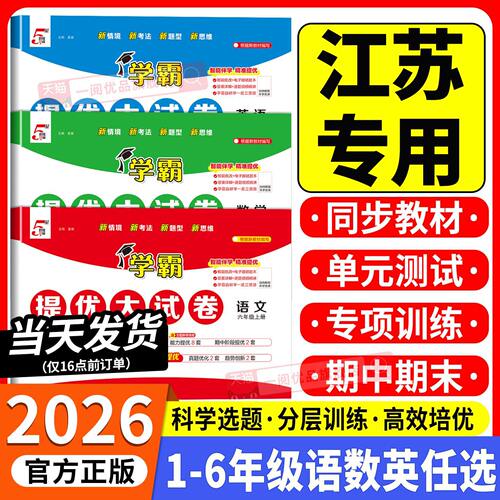 江苏专用小学学霸提优大试卷